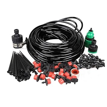 GlobalNiche Plant Irrigation System Water Dispenser Irrigation Kit (20 Meters)