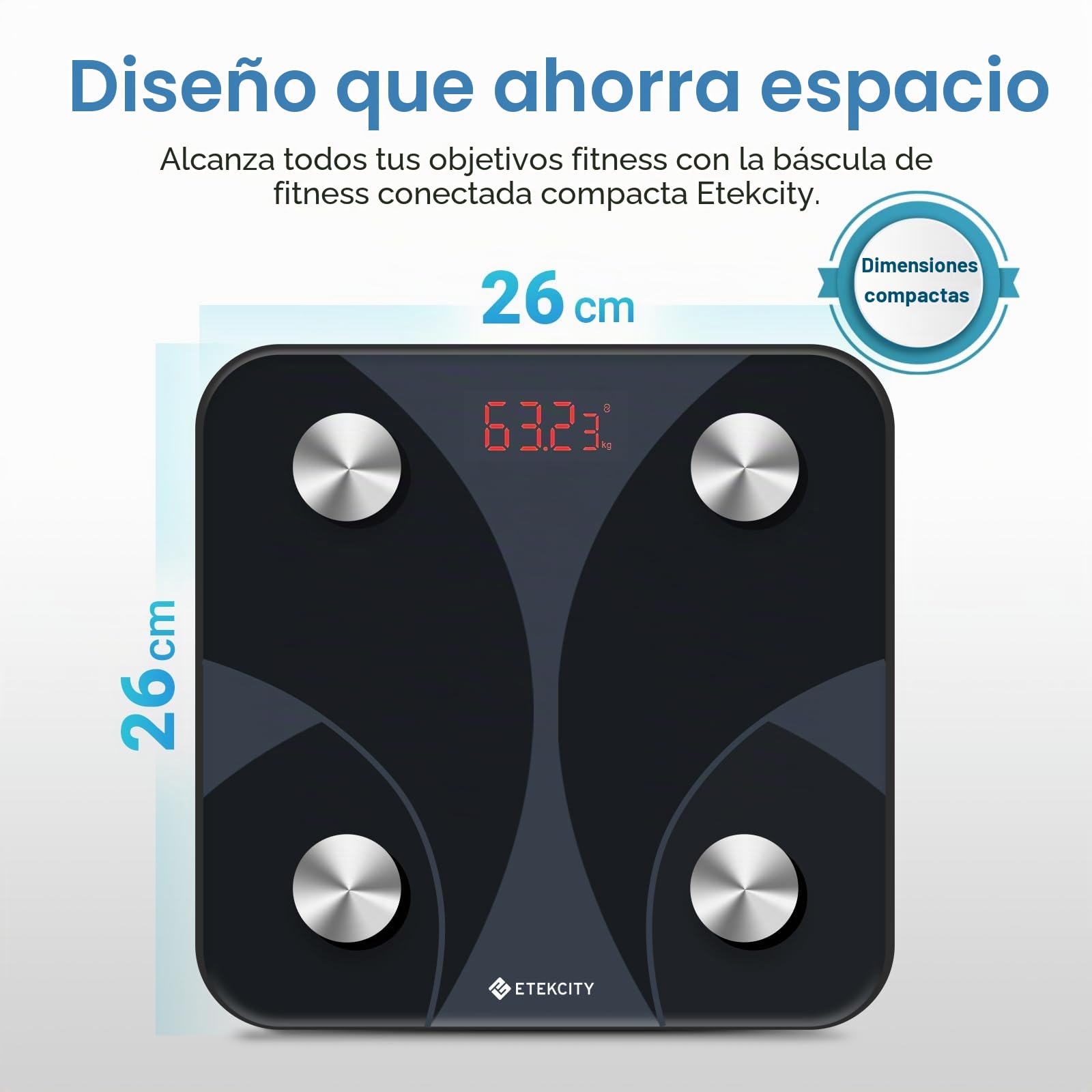 Etekcity Báscula de grasa corporal: precisión de hasta 0,05 kg