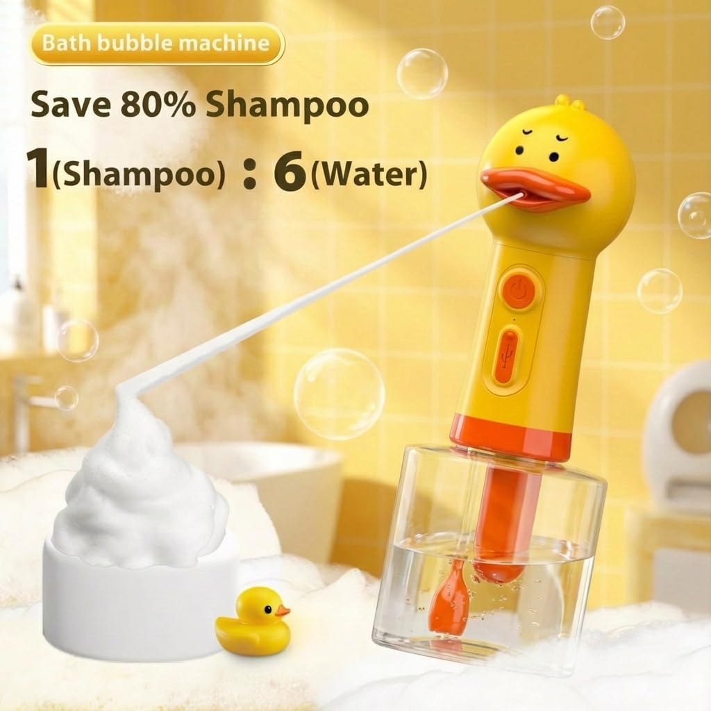 Electric Dog Shampoo Dispenser & Foam Sprayer – Automatic Dog Soap Dispenser, Rechargeable Dogs Shampoo Foamer, IPX7 Waterproof Pet Bath Supplies - Soap Dispensers