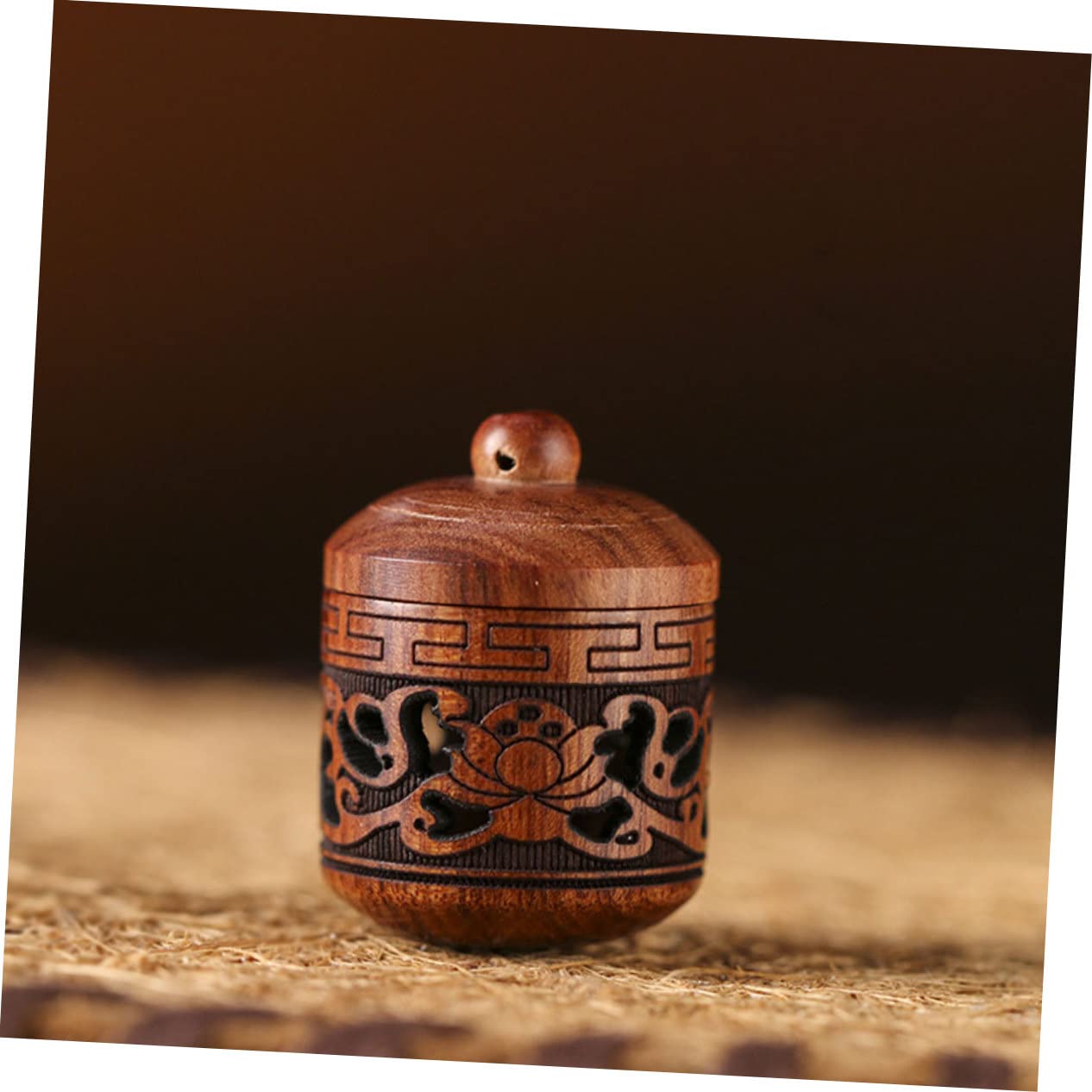 8piezas Botellas De Almacenamiento De Aromaterapia Contenedor De Multifuncional Lámpara De Madera Diseño De Decoración Retro y Elegante