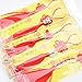 5pcs Handmade Silky Floss Chinese Tassel with Satin Silk Made Chinese Knots for Door and Car Handing Decoration, DIY Craft (Mixed1)