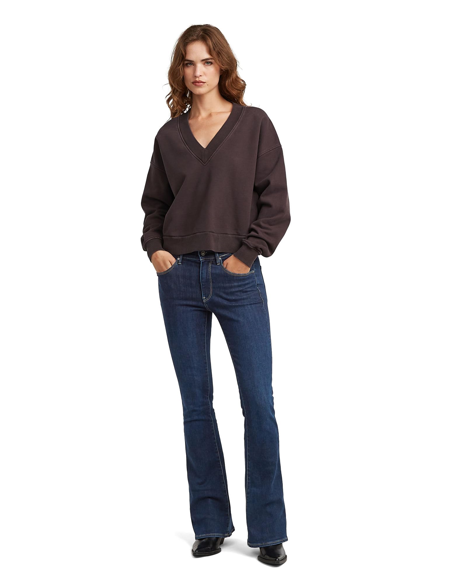 G-STAR Bluza Kobiety Washed Loose V Sw Wmn