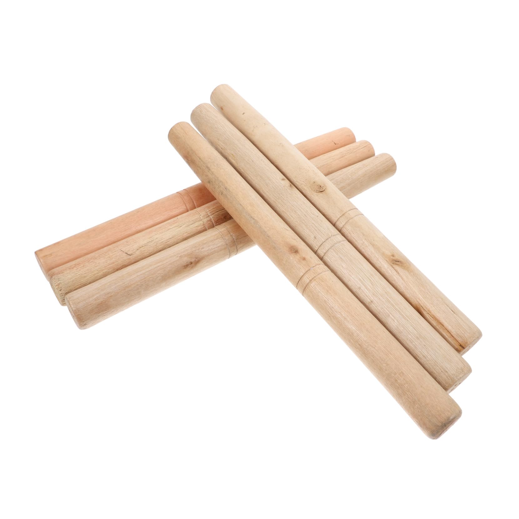 FUNOMOCYA 6pc Wood Axe Handles Replacement Handles for Hammers Shovels Hoe Hardwood Comfortable Grip