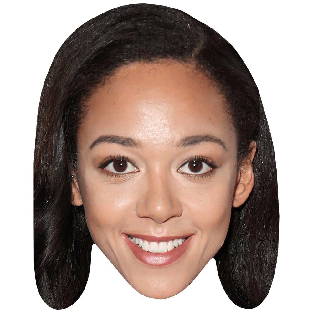 Katarina Johnson-Thompson (Smile) Celebrity Mask, Flat Card Face, Fancy Dress Mask