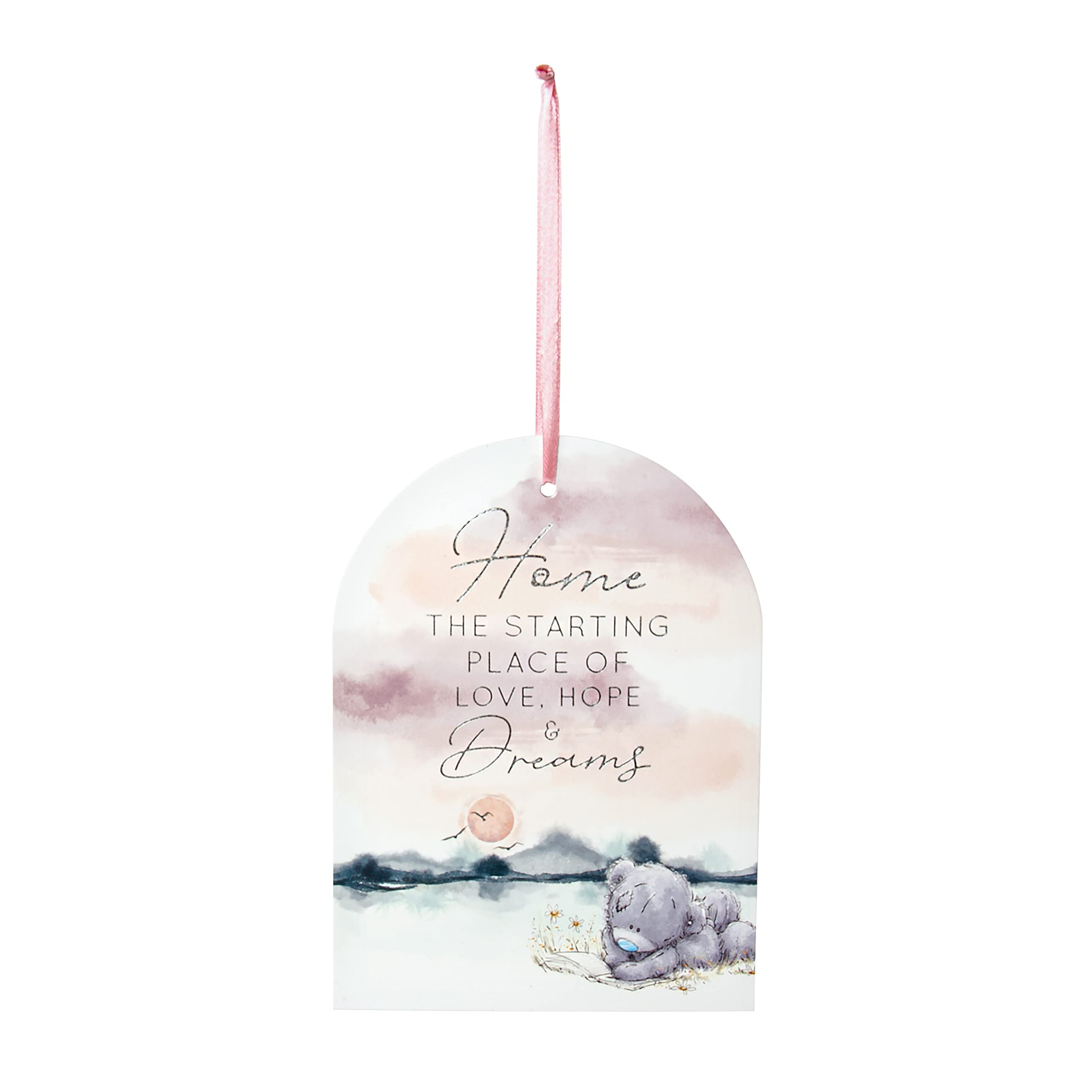 Me To You Bear AGP01017 Me to You Tatty Teddy 'Home' Gift Plaque-Official Collection, ONE Size, Grey