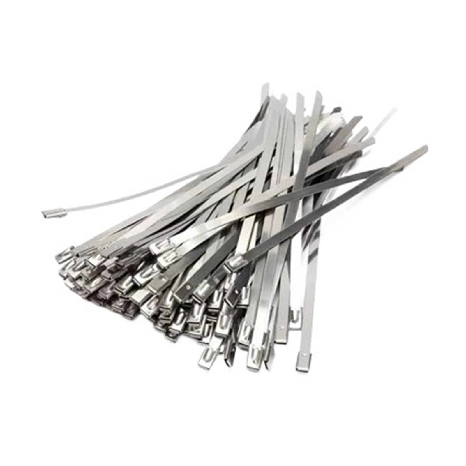 LYVQZPWLRcavi di Metallo, Fascette fermacavi in ​​Metallo autobloccanti, riutilizzabili, Resistenti, Organizer for Fascette, Chiusura Lampo Multifunzione in Acciaio Inossidabile(4.6x200mm,60PCS)