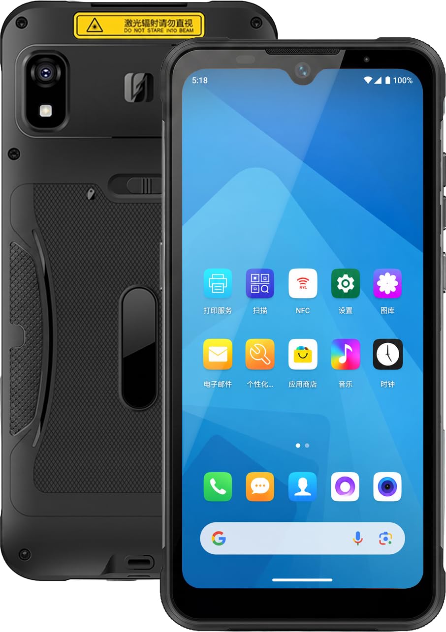 Kayoote S3 Android 15 Scanner Barcode PDA, 6" Touchscreen, Octa-Core 4GB+64GB, Terminale Dati 1D/2D/QR, IP67 Rugged, Batteria 5000mAh, 4G WiFi NFC per Inventario Magazzino e Logistica Professionale