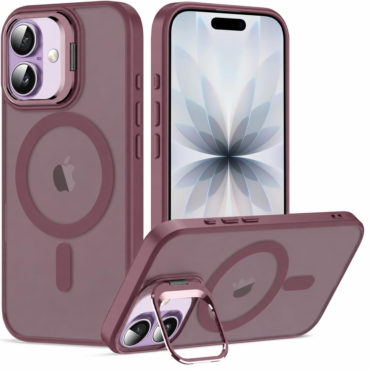 Elzzi Kickstand Case for iPhone 18 Pro Max/iPhone 17 Pro Max Case MagSafe Compatible, Builtin Adjustable Camera Stand, Translucent Matte AntiFingerprint Heavy Duty Shockproof Cover, Cosmic Orange — Amazon image 27
