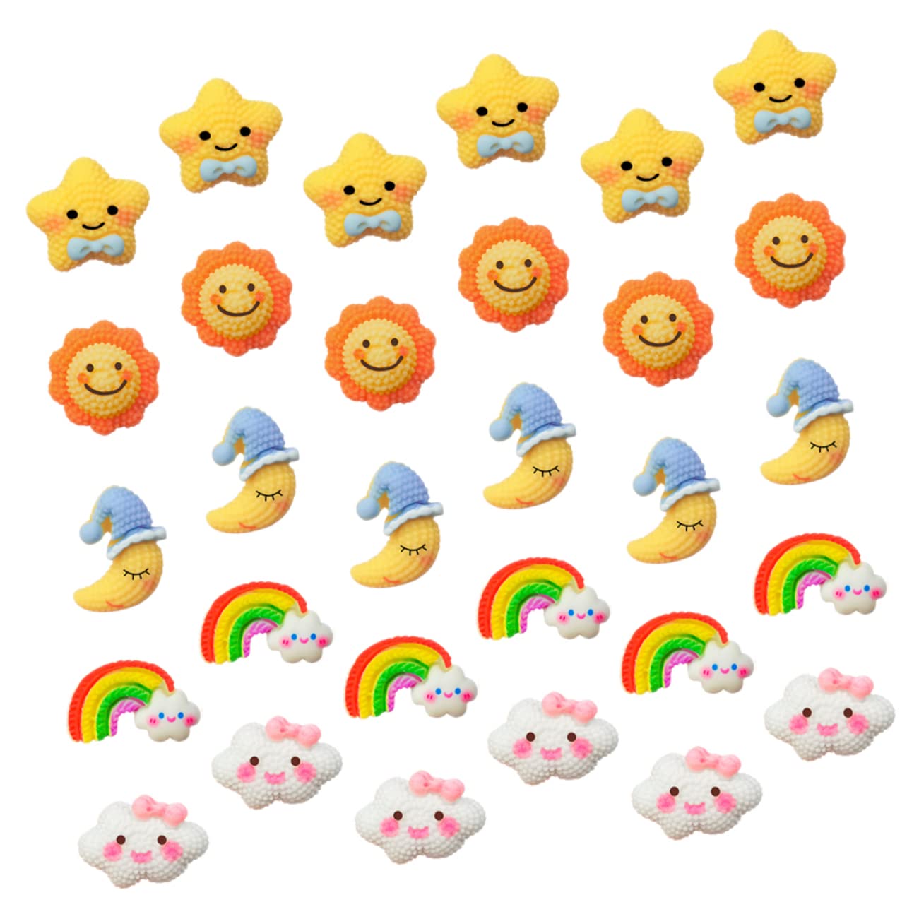 SHINEOFI 90stücke Wanddekorations-pinnnadeln Niedliche Resin-pushpins Mond Und Sternenform Dekorative Stecknadeln Für Pinnwände Korktafeln Und -projekte