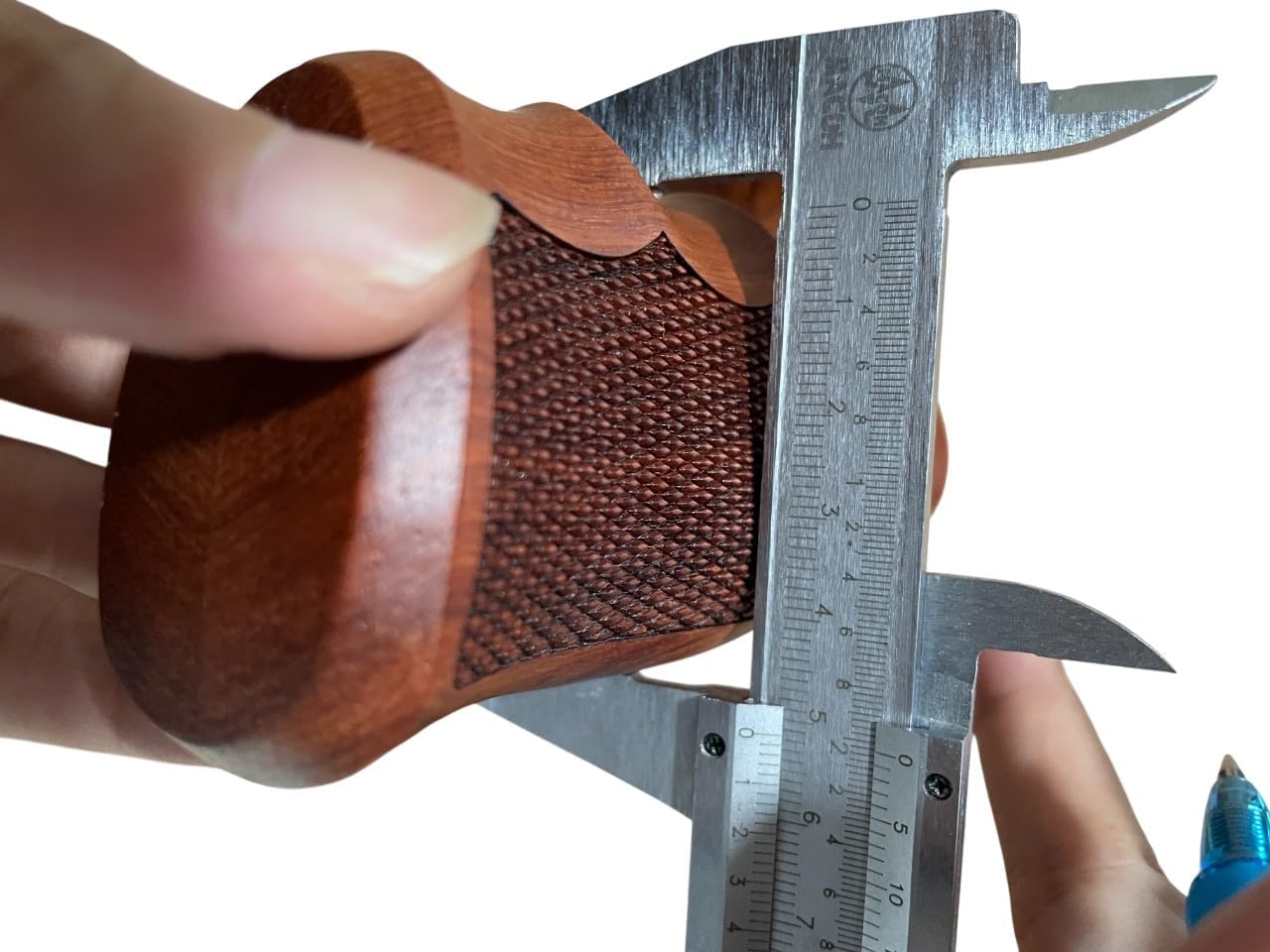 New! Reproduction Padauk Wood Grips Compatible with 5&W, N Frame Square Butt, All Checker Closed Back