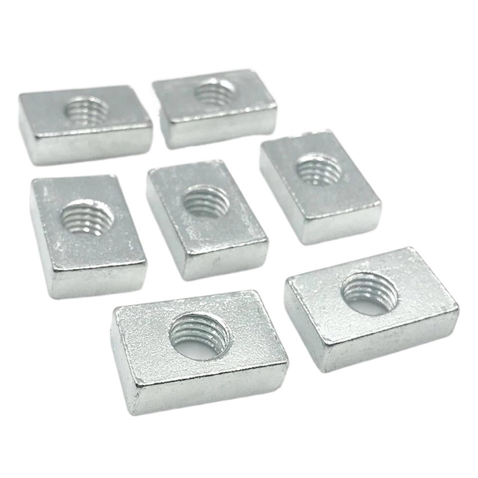 Tuercas Cuadradas for Perfiles de Aluminio - Acero al Carbono Galvanizado(M8x25x15x5 10pcs)