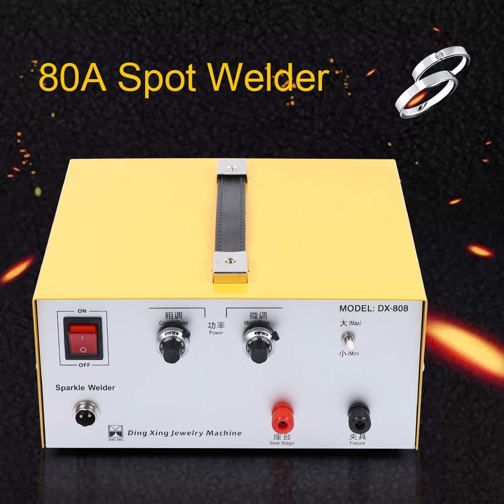 Spawarka punktowa do biżuterii, 390 W, 80 A, 0,1-1 mm, 220 V