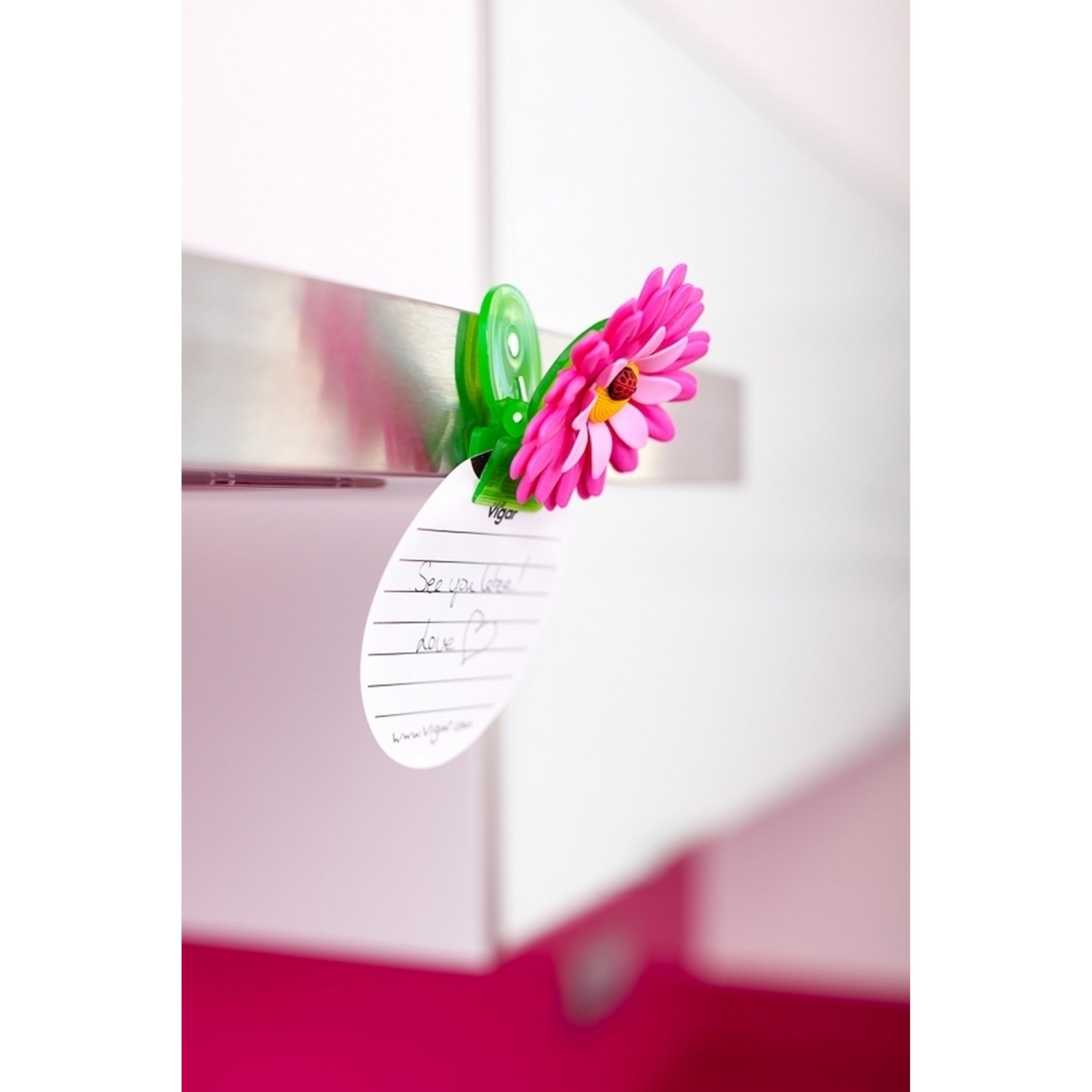 VIGAR Flower Power Pinzas Con Iman Para Cocina, Material