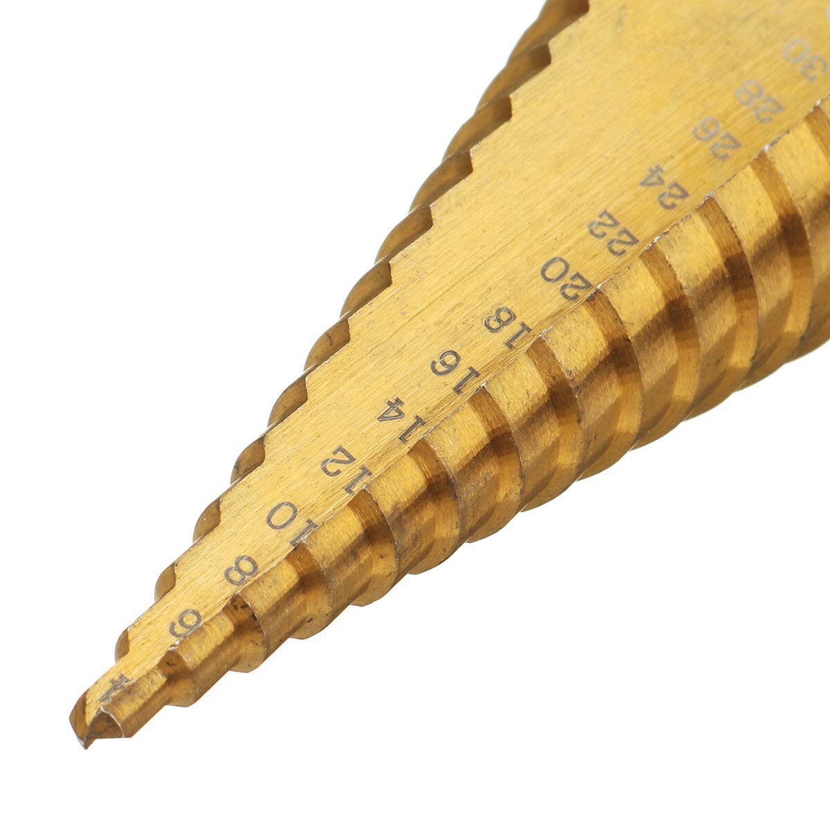 1/3PCS 4-12/20/32mm Juego de brocas escalonadas Cortador de orificios cónicos Broca chapada HSS (Size : 3PCS-LARGE)