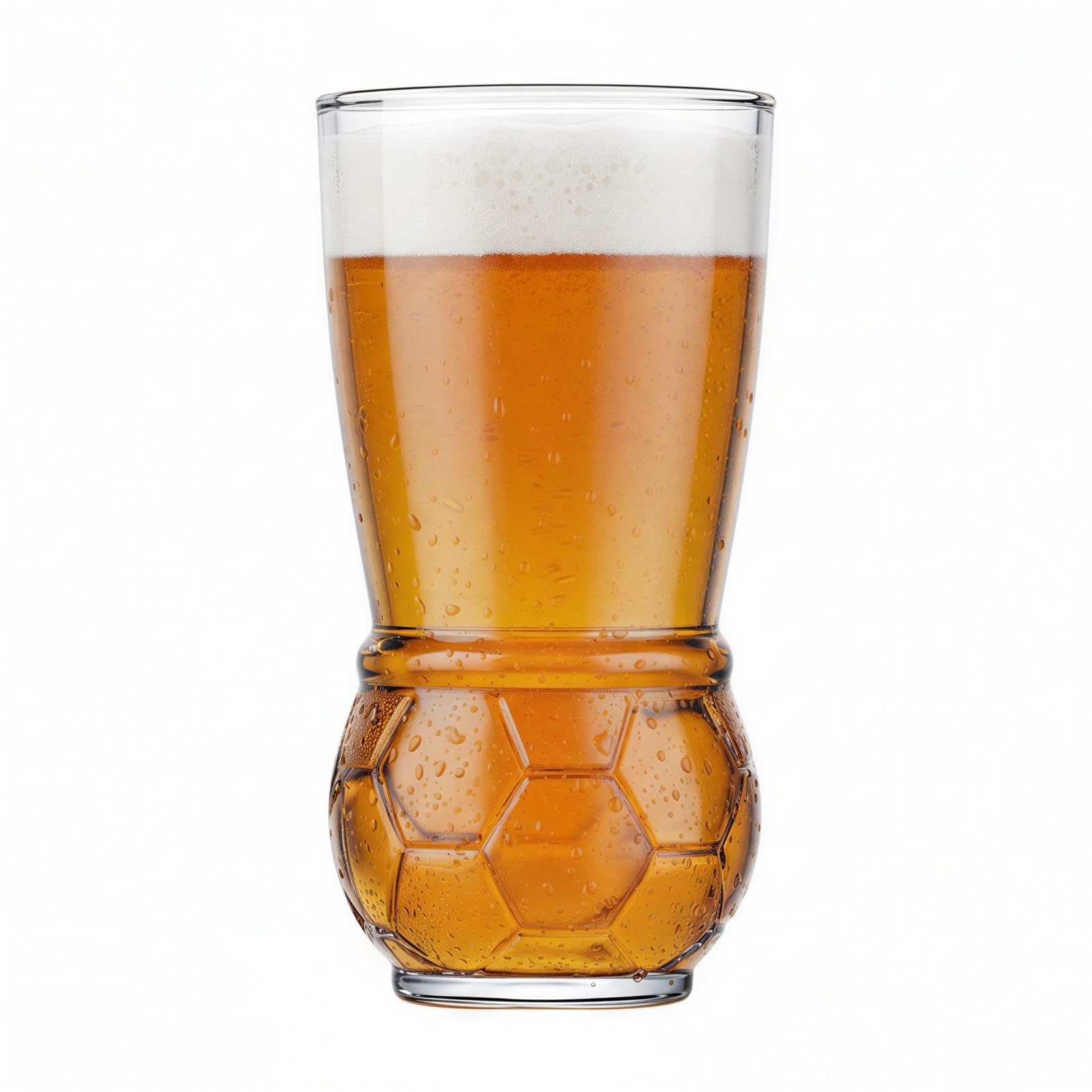 6 Stk. Craft Beer Gläser in Fußballform, 455 mL / 15,4 oz Novelty Football Beer Tumbler, Football-Trinkglas für Spieltag und Tailgating, Sportfan-Geschenke für Männer, Bars und Restaurants