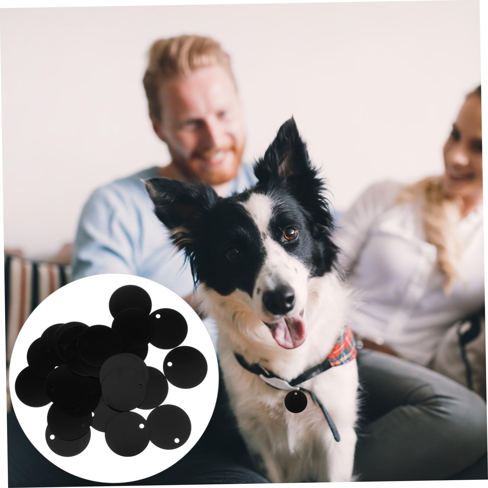 75 Piezas etiqueta en etiqueta de mascota en etiquetas de perro para mascotas de identidad dog coleiras para cães identificativa perro mascota colgante SEWACC