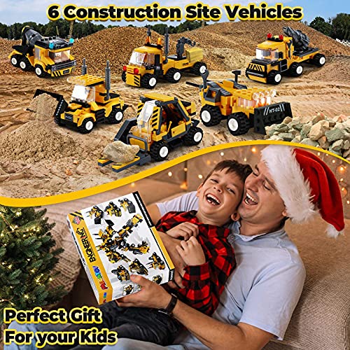 MOONTOY STEM Auto Giocattoli da Costruzioni, 6 in