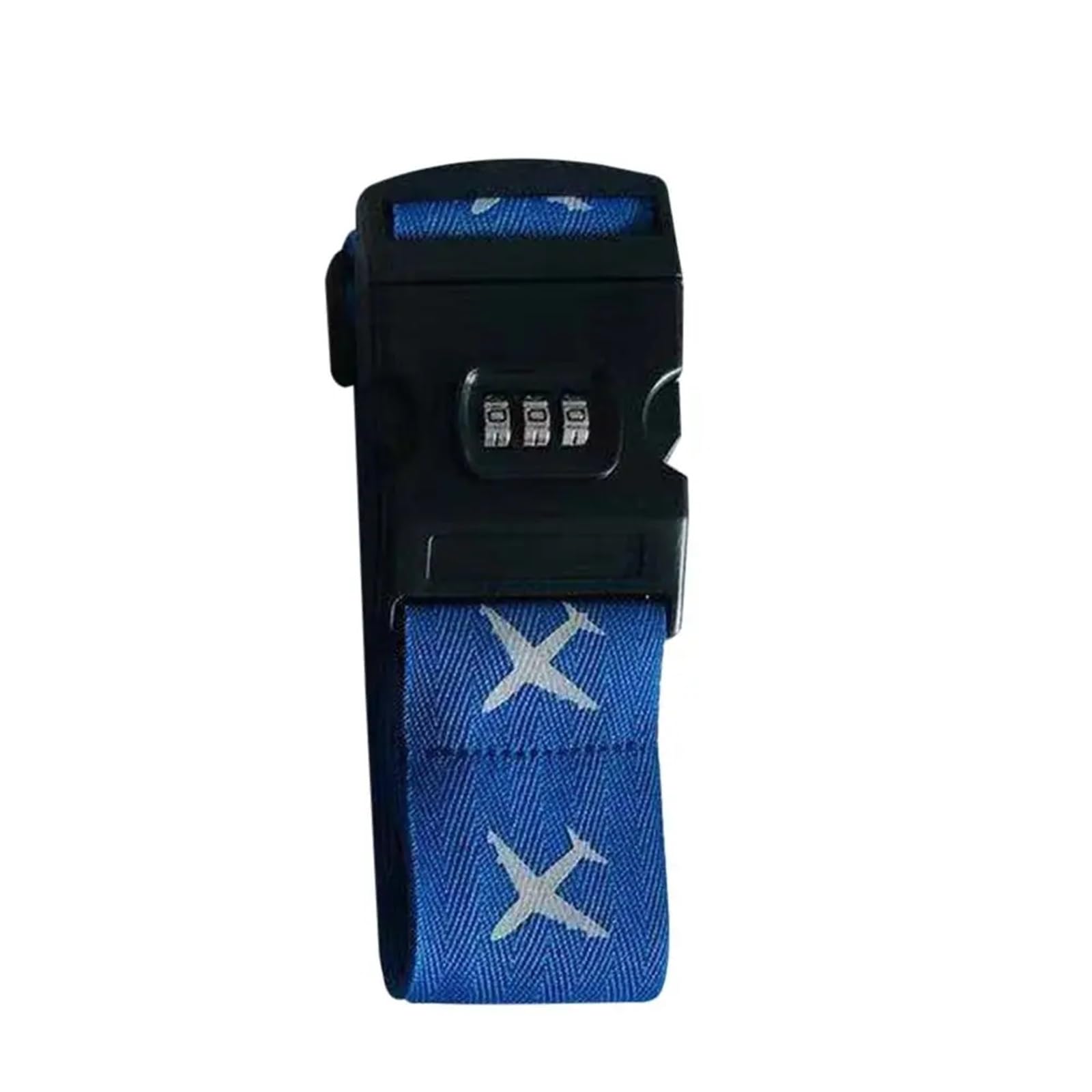 Correa de Equipaje Viaje, cinturón Embalaje con Bloqueo contraseña Ajustable, Seguro antirrobo, agrupado, 4 Uds(Dark Blue)