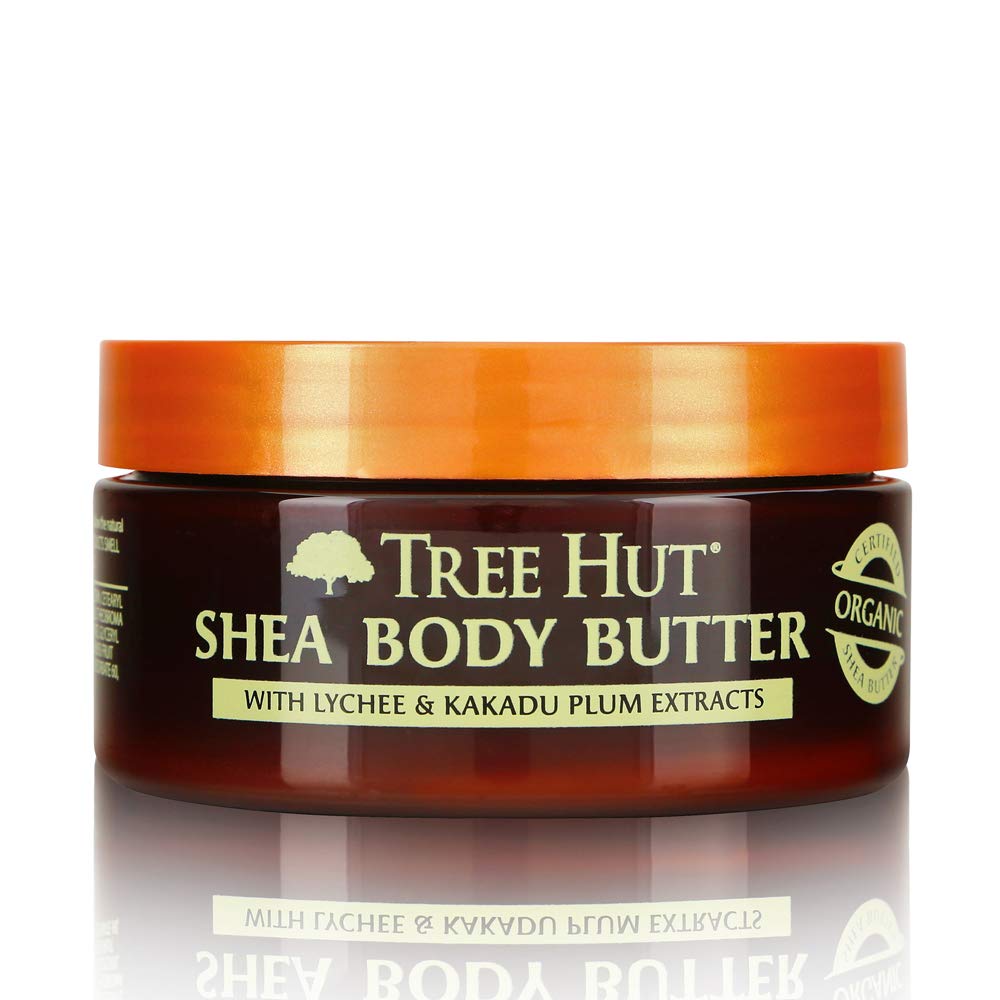Tree Hut24 Hour Intense Hydrating Shea Body Butter, Hydrating Moisturizer with Pure Shea Butter for Nourishing Essential Body Care, Lychee/Plum, 7 Fl Oz, (Pack of 1)