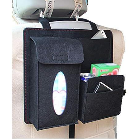 Amazon Co Jp Outflower 車用収納ポケット シートバックポケット おしゃれ お出かけポケット 携帯型 便利グッズ 小物入れ 多機能 車用 大容量 テーブル用 装飾 便利 収納ボックス 可愛い 収納 人気 黒 ホーム キッチン