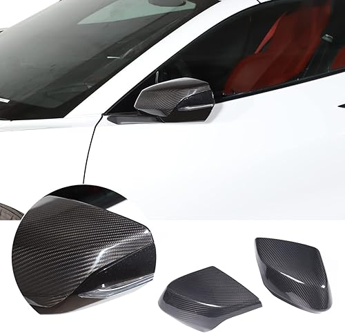 Miniatura 1 de Cubierta de espejo retrovisor interior de fibra de carbono para automóvil, accesorios interiores para Chevrolet Corvette C8 Stingray Z06 2020-2023