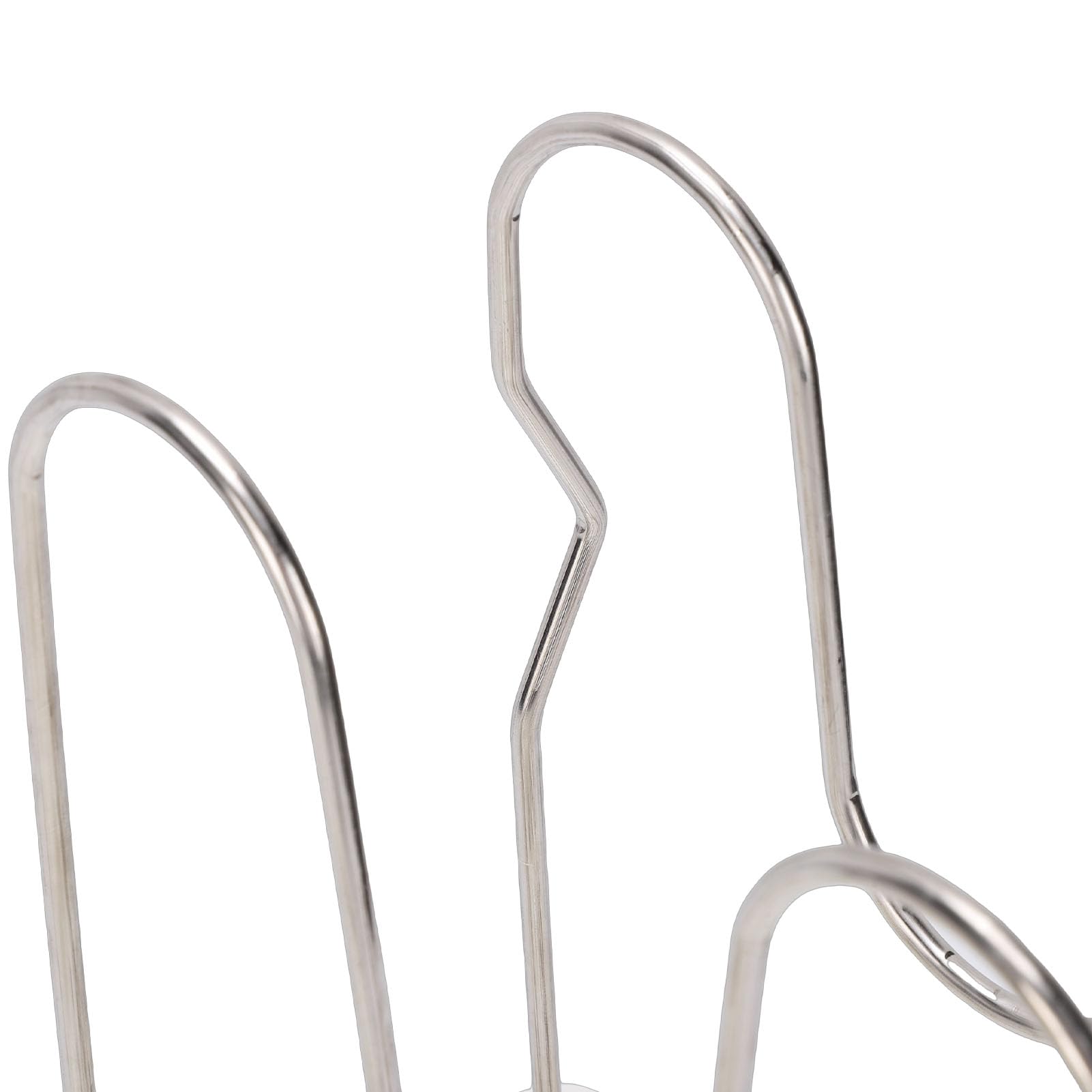Fockety Organizzatore per Pentole e Padelle, 8 Divisori Regolabili in Acciaio Inossidabile con Design Verticale Pieghevole e Girevole, Fessure a Forma di U per Riporre la Dispensa (WHITE)