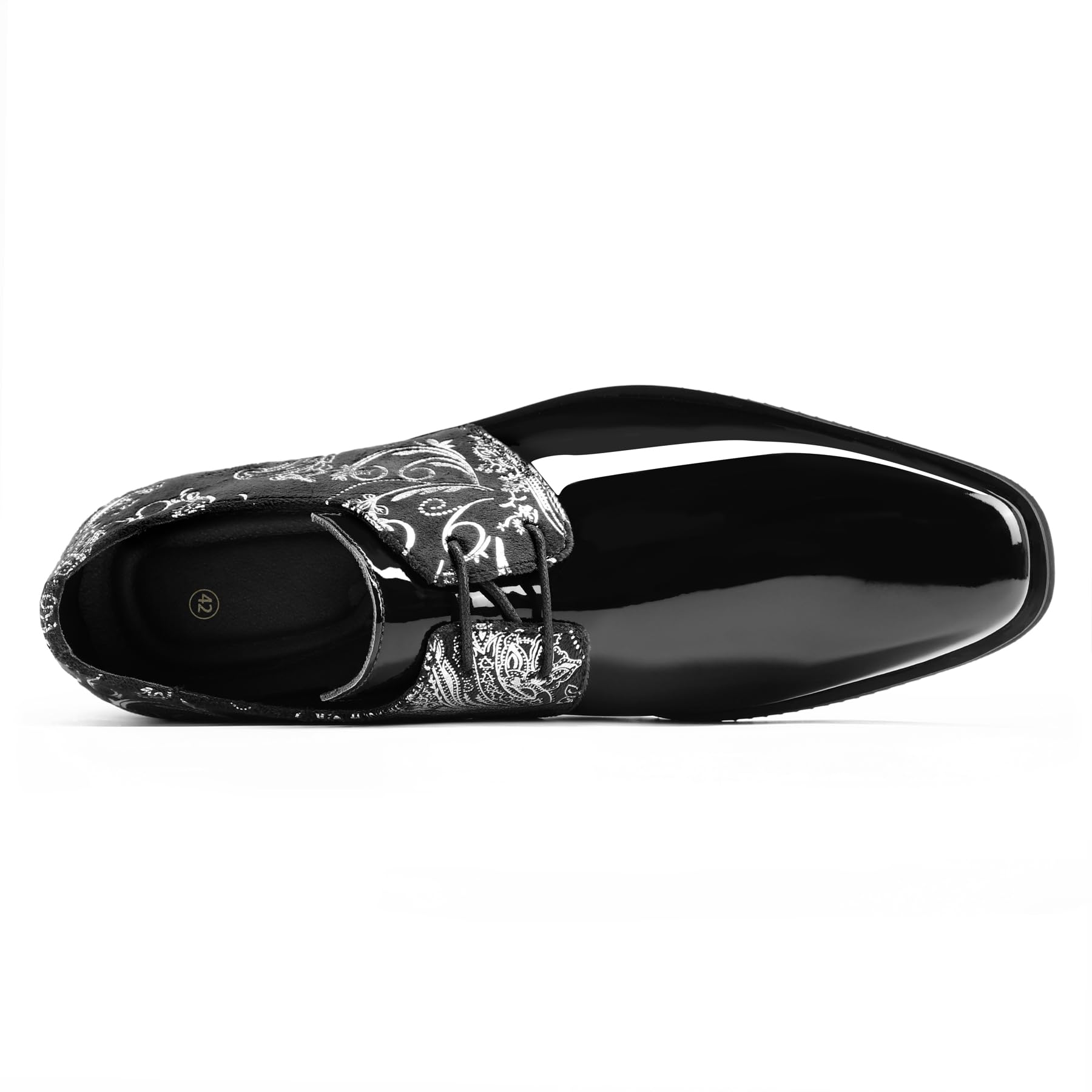 YFFUSHI Zapatos de Hombre Jacquard con Cordones Zapatos de Vestir Oxford Derby Brogues