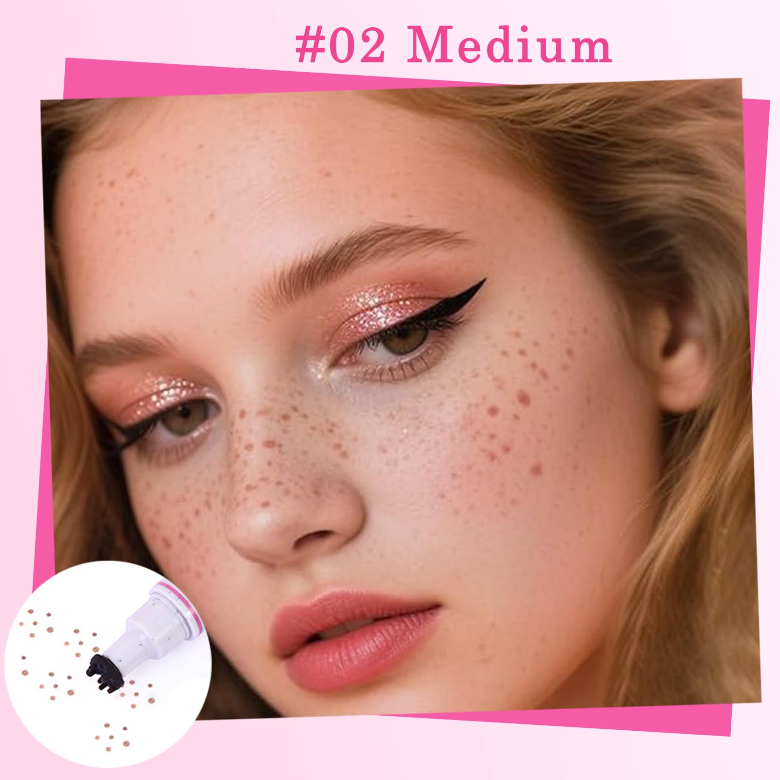 Dual-Ended Liquid Eyeliner and Freckle Stamp Pen For Precise Lines and Natural Dots - Image 2