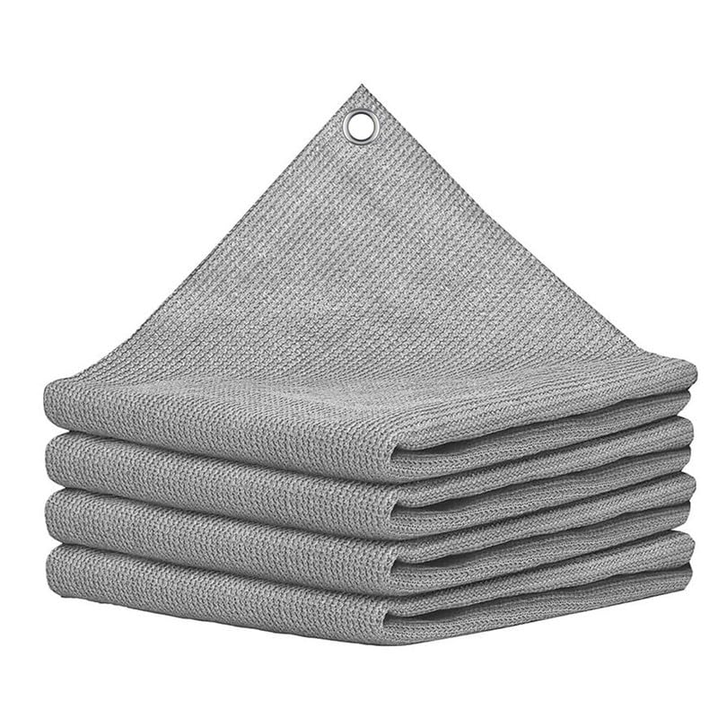 HDPE Fabric Sun Shade Net 90% Protection from Sun & UV Rays Ideal for Car Parking, Outdoor Garden, Balcony, Patio, Grey Color (10 Ft x 30 Ft) Pack of 1 Piece-image-1