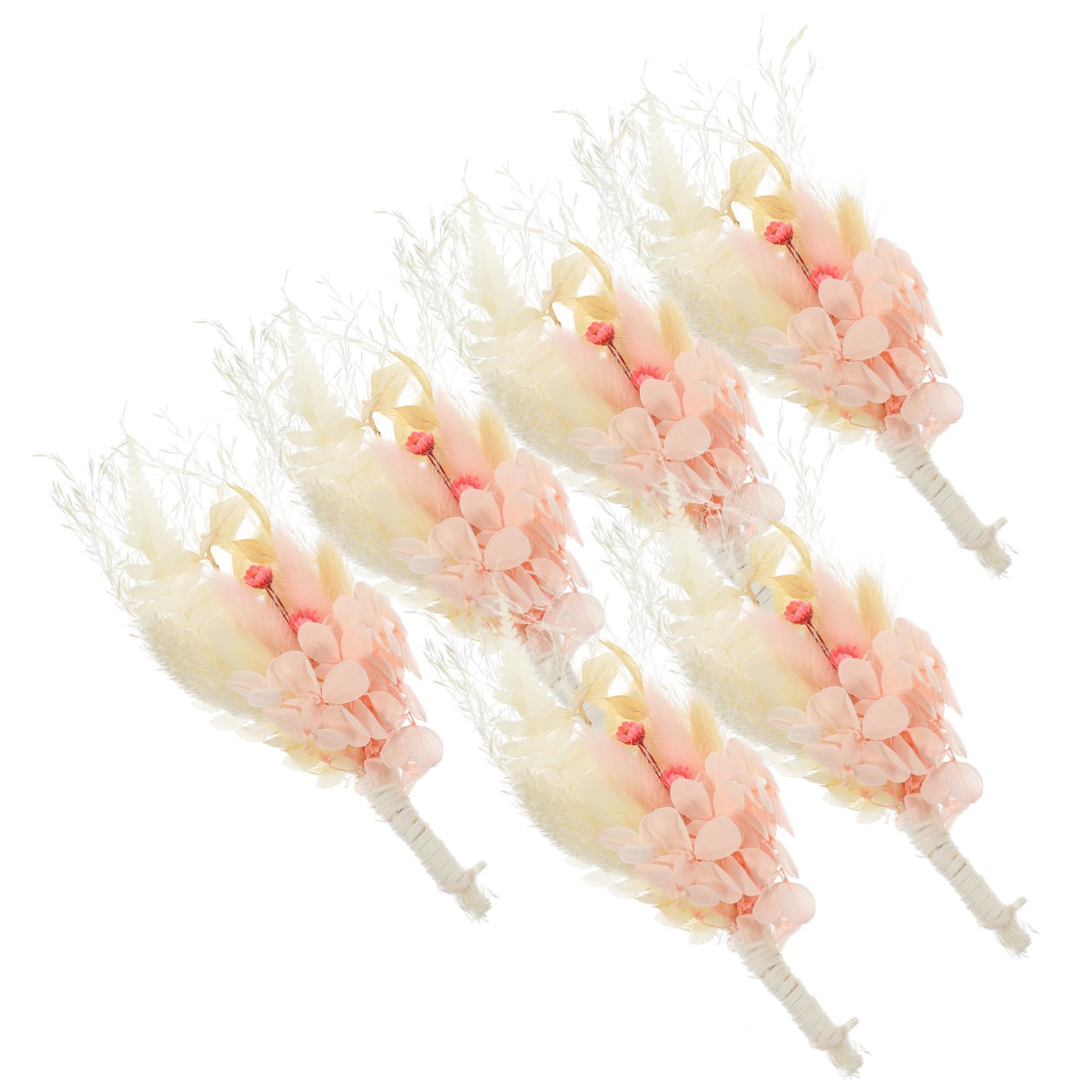 Alipis 3 Pièces 6 Fleur préservée Arrangement de Fleurs pour Le Bricolage Mini-vases Wedding Decorations Home Decor Plante séchée Bricolage Petit Bouquet de Fleurs séchées Rose