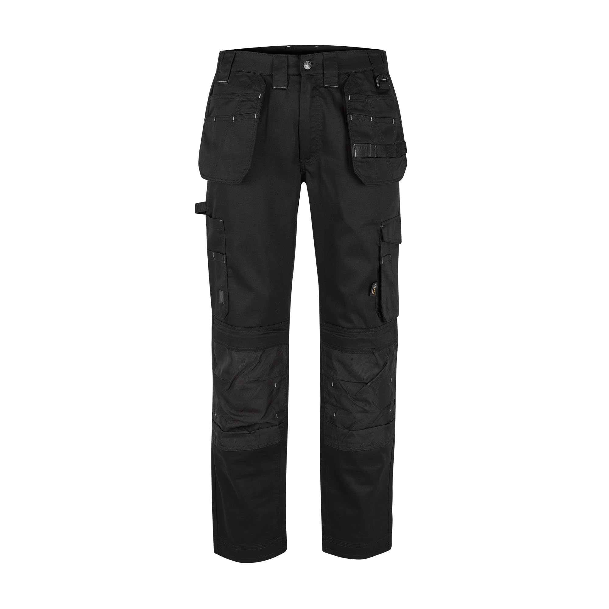 Pantalón de Trabajo Hombre Multibolsillos con CORDURA®, Bolsillos Holster y para Rodilleras, Tejido Elástico Twill 190 g/m², Resistente a la Abrasión para Construcción, Industria y Logística