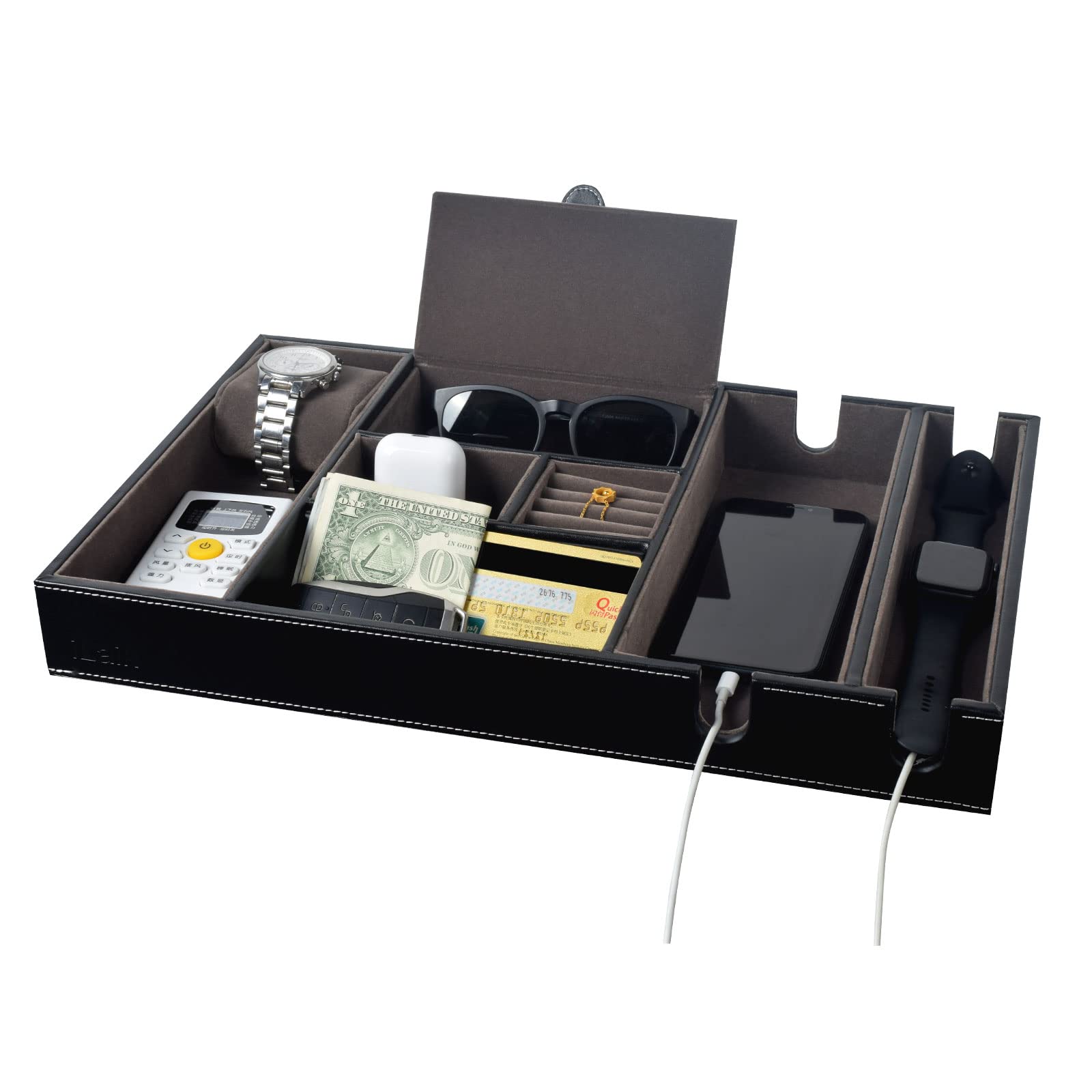 Buy iLaik Valet Tray for Men, Nightstand Organizer, Dresser Top