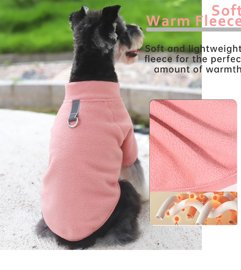 Kleine hondenjas, wintertrui, jas, warm fleecevest, trui, kleding voor kleine en middelgrote honden (blauw, S