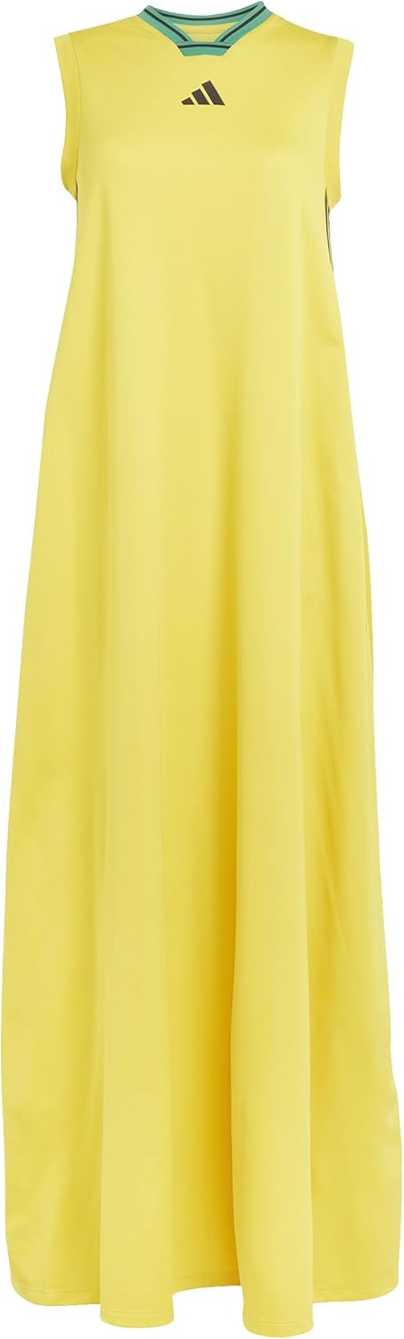 adidas Womens Tiro Cut 3-Stripes Soft Mesh Long Dress