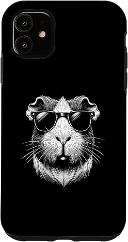 Miniatura 7 de iPhone 12 mini Cool conejillo de indias con gafas de sol de conejillo de indias amante caso