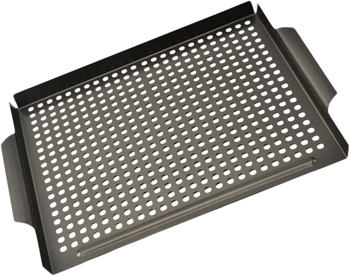 EXQUIMEUBLE barbecue plate metal BBQ tray vegetable grill