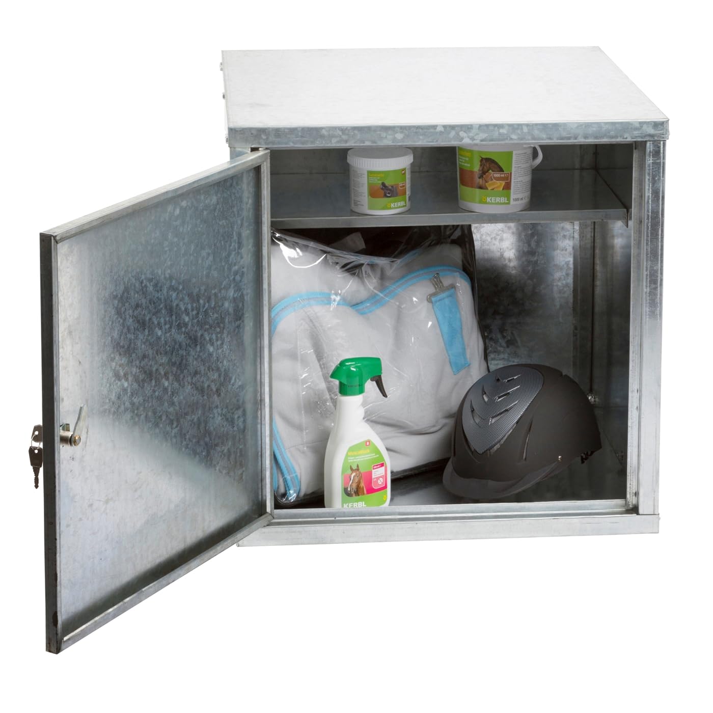 VOSS.farming Sattelschrankaufsatz 60 x 60 x 60 cm Erweiterung mit 2 Ablagefächern verzinkt