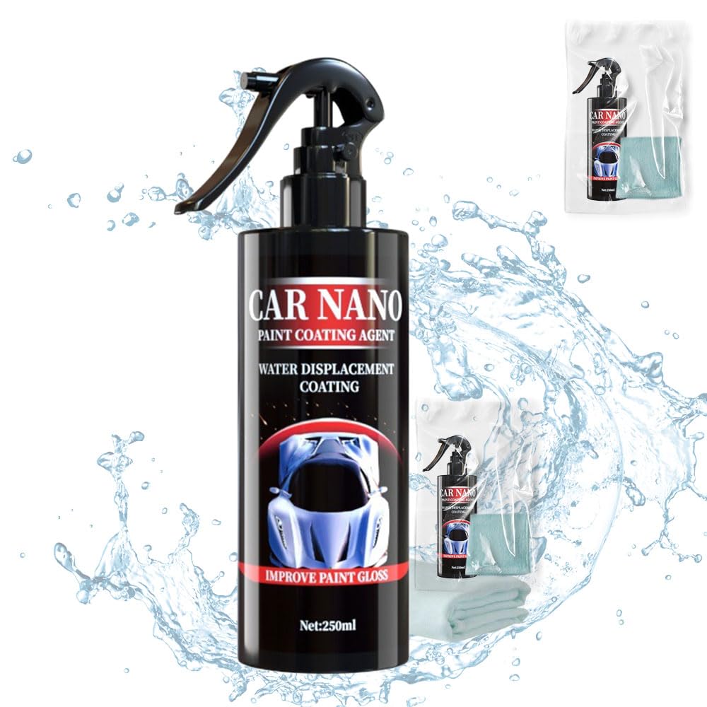 Car Scratch Removal Spray, 2024 New Upgrade Car Body Scratch Remover kit for cars, nano car scratch removal spray with towel, Car Crystal Coating Agent Improve Paint Gloss (120ml)