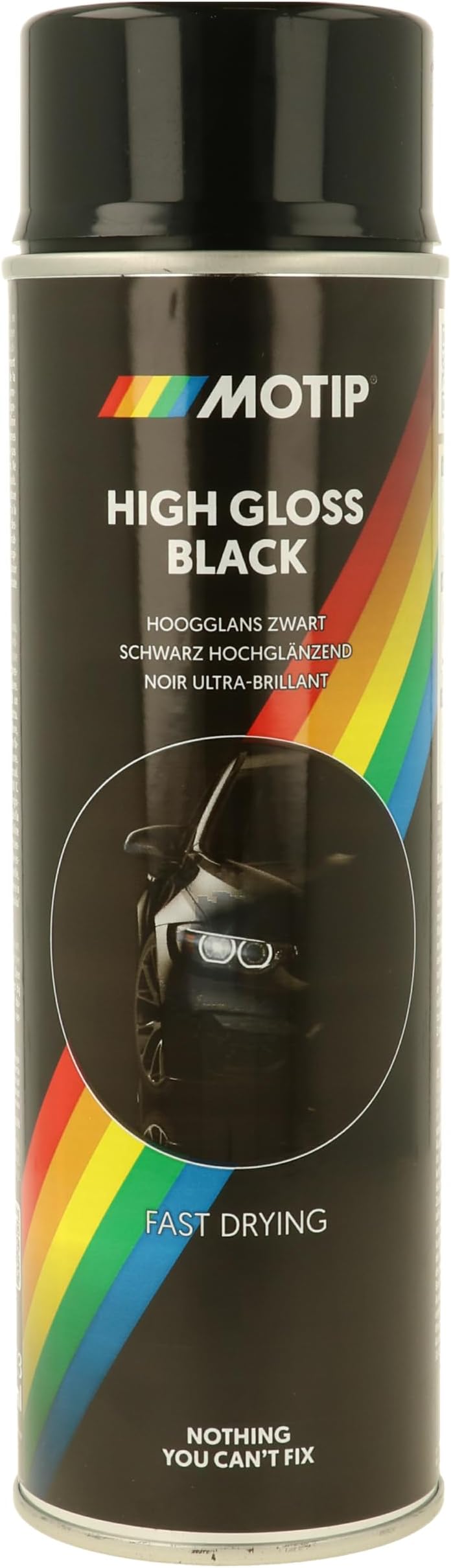 Motip Unisex Adult Motip Rallye Lacquer, High Gloss Black, 500 ml (Pack of 1)