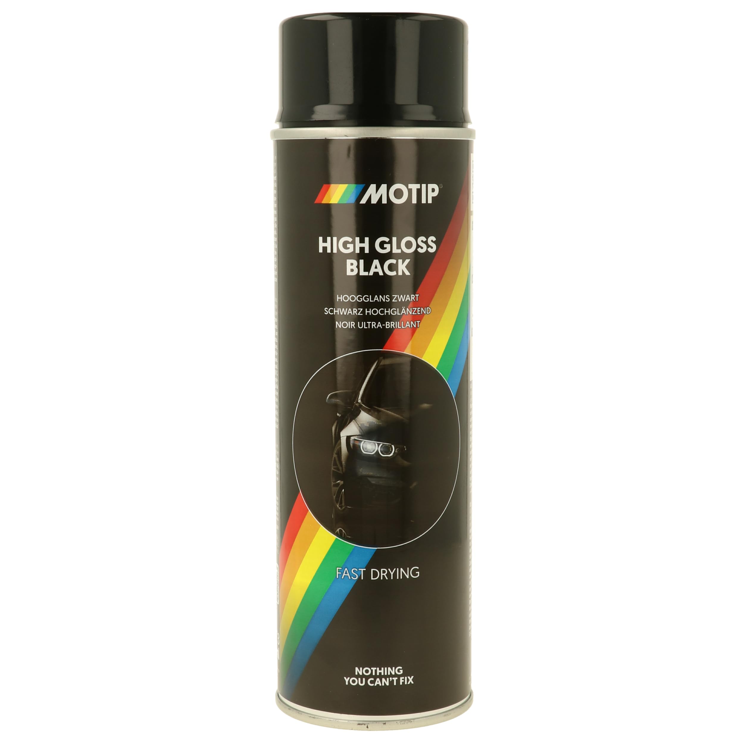 Motip 04005 Rallye schwarz glänzend 500ml (Packung mit 2)