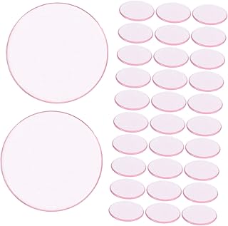 ERINGOGO 100 Piezas fichas de Bingo Contar marcadores cálculo Chips de Juego Redondo mostradores de plástico para Juegos fichas de conteo de Colores Transparentes ficha de Juego AbS Rosa