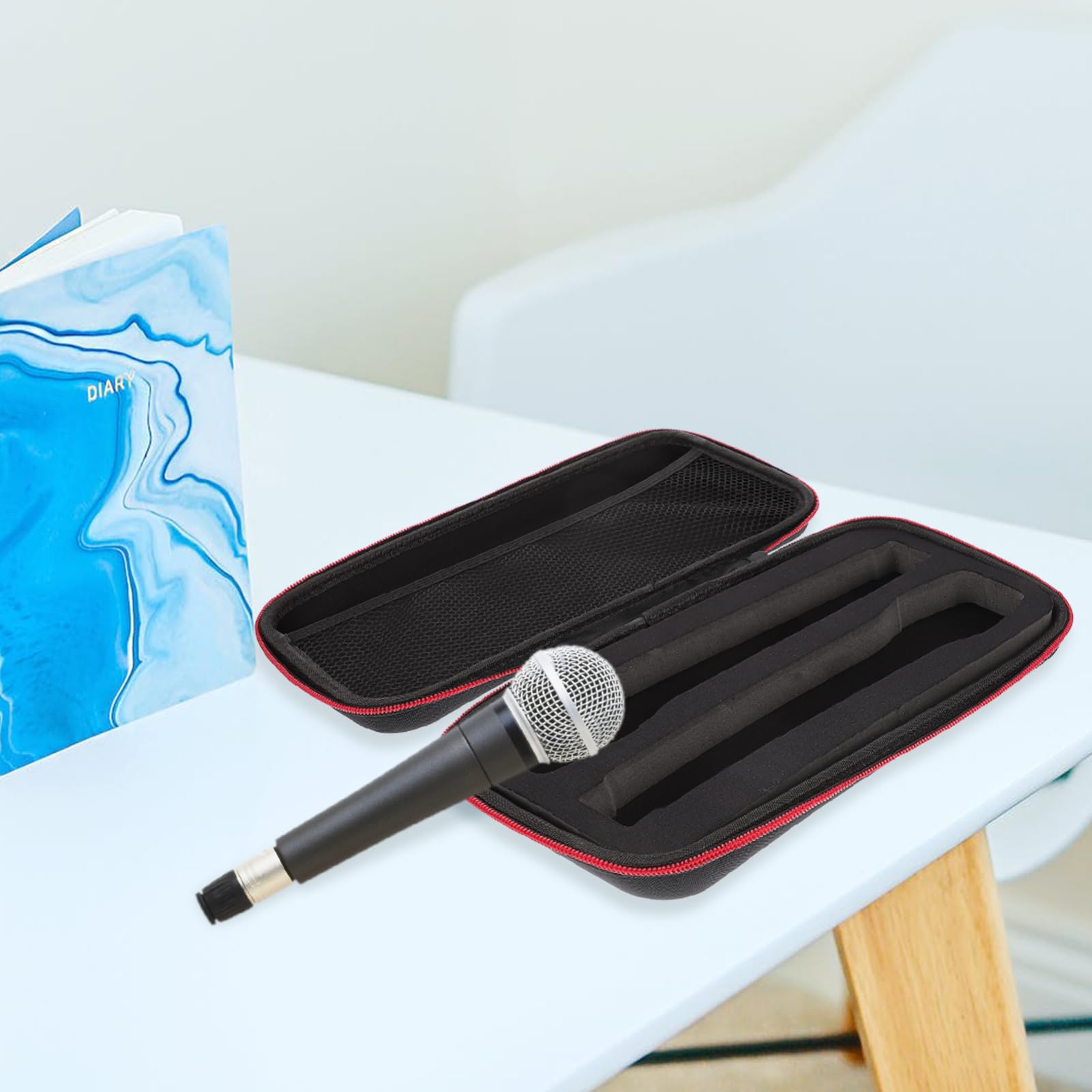 Yardwe Lightweight Shockproof Microphone Case Capacity Pouch for Mics Durable Storage Bag for Travel and Performance Design