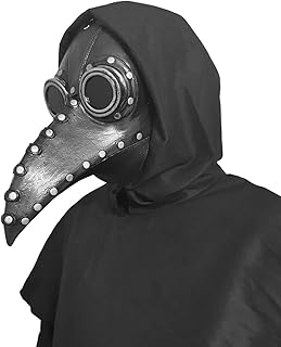 anroog Halloween Mask Plague Doctor Bird Mask Long Nose Beak Cosplay Steampunk Halloween Costume（#2 Plague Doctor ）