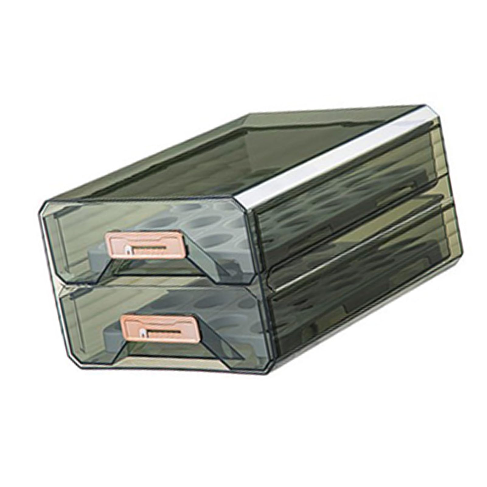 Caja de almacenamiento de huevos Diseño de bandeja Portahuevos Recipiente de alimentos apilable de plástico transparente para refrigerador de cocina