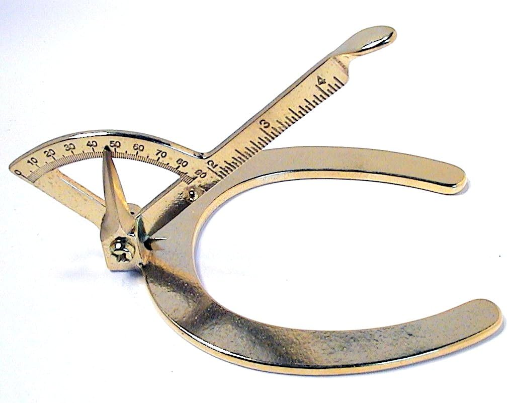 Brass Horse Hoof Gauge