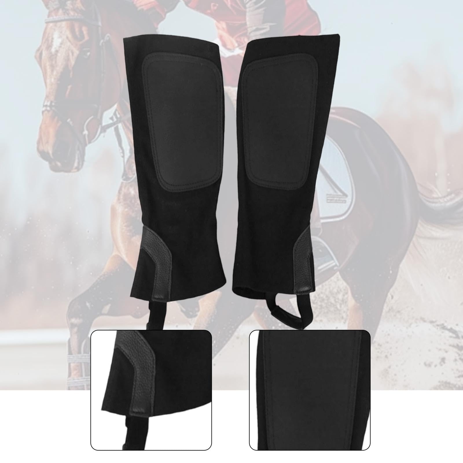 Equestrian Boot Tops de Media Caña para Equitación Diseño en Lona y Alta Resistencia Protección Suave y Fácil Cuidado Adecuados para