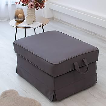 Amazon｜Ektorp フットスツール 5色 コットンカバー IKEA Ektorp