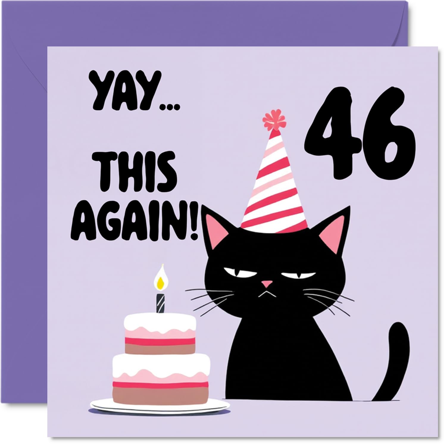 46th Birthday Cards for Women and Men, Yay This Again