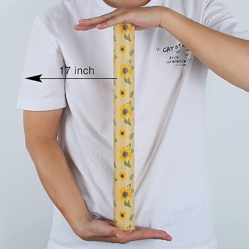 Vista 131 de Aimyoo Rollo de papel de estraza floral, papel de regalo de flores vintage para todas las ocasiones, para bodas, cumpleaños, despedidas de soltera