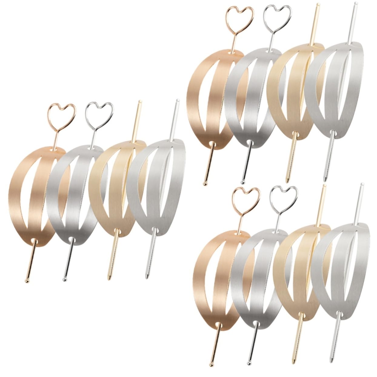 Healeved 12pezzi Fermagli Per Chignon Design Accessori Per Per Clip Per Raccolti e Colori